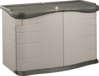 Rubbermaid 3753 Split-Lid Deck Storage Shed 18-Cubic Feet Rubbermaid 3753 Split-Lid Deck Storage Shed 18-Cubic Feet