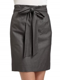 THE LOOKHigh, pleated waist Self-tie beltDartsSide seam pocketsBack zip closureBack vented hemTHE FITAbout 21 longTHE MATERIAL65% polyester/35% rayonFully linedCARE & ORIGINDry cleanImportedModel shown is 5'10 (177cm) wearing US size 4. THE LOOKHigh, pleated waist Self-tie beltDartsSide seam pocketsBack zip closureBack vented hemTHE FITAbout 21 longTHE MATERIAL65% polyester/35% rayonFully linedCARE & ORIGINDry cleanImportedModel shown is 5'10 (177cm) wearing US size 4.
