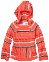 Roxy Kids Girls 2-6X Roxy Teenie Wahine - Run Wild Hoodie Poncho, Sunset Stripe, 2T Roxy Kids Girls 2-6X Roxy Teenie Wahine - Run Wild Hoodie Poncho, Sunset Stripe, 2T