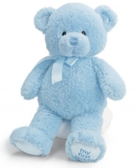 The perfect newborn or baby shower gift, he'll never forget her first teddy bear by Gund. The perfect newborn or baby shower gift, he'll never forget her first teddy bear by Gund.