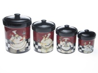 Certified International Chef de Cuisine Canister Set, 4-Piece Certified International Chef de Cuisine Canister Set, 4-Piece