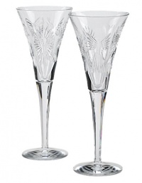 Waterford Millennium Universal Wishes Toasting Flute Pair Waterford Millennium Universal Wishes Toasting Flute Pair