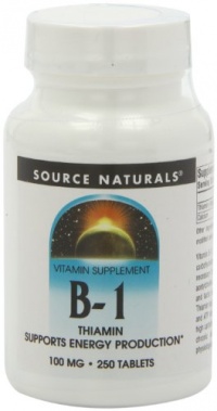 Source Naturals Vitamin B-1 100mg, 250 Tablets Source Naturals Vitamin B-1 100mg, 250 Tablets