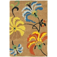 Safavieh Soho Collection SOH740A Handmade Brown New Zealand Wool Square Area Rug, 6-Feet Safavieh Soho Collection SOH740A Handmade Brown New Zealand Wool Square Area Rug, 6-Feet