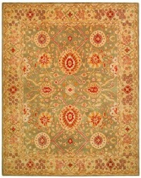 Safavieh AN516A Anatolia Collection 2-Feet by 3-Feet Handmade Hand-Spun Wool Area Rug, Sage and Ivory Safavieh AN516A Anatolia Collection 2-Feet by 3-Feet Handmade Hand-Spun Wool Area Rug, Sage and Ivory
