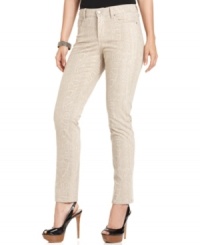 Not Your Daughter's Jeans offers the same slimming technology you love in a right-now python print with this great look! Not Your Daughter's Jeans offers the same slimming technology you love in a right-now python print with this great look!
