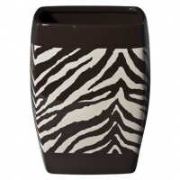 Zebra Wastebasket - Brown/Tan Zebra Wastebasket - Brown/Tan