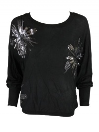 INC International Concepts Womens Dolman Sequin Flower Sweater INC International Concepts Womens Dolman Sequin Flower Sweater