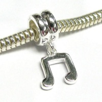 Sterling Silver Music Note Dangle Bead For Pandora Troll Chamilia Biagi European Charm Bracelets Sterling Silver Music Note Dangle Bead For Pandora Troll Chamilia Biagi European Charm Bracelets