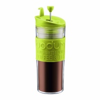 Bodum Double-Wall 16-Ounce Thermal Plastic Travel Coffee and Tea Press with Bonus Tumbler Lid, Green Bodum Double-Wall 16-Ounce Thermal Plastic Travel Coffee and Tea Press with Bonus Tumbler Lid, Green