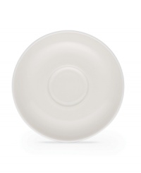 Full of possibilities, this ultra-versatile saucer from Noritake's collection of Colorwave white dinnerware is crafted of hardy stoneware with a half glossy, half matte finish in pure white. Mix and match with coupe and square shapes or any of the other Colorwave shades. Full of possibilities, this ultra-versatile saucer from Noritake's collection of Colorwave white dinnerware is crafted of hardy stoneware with a half glossy, half matte finish in pure white. Mix and match with coupe and square shapes or any of the other Colorwave shades.