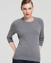 This clean-cut MARC BY MARC JACOBS sweater is the quintessential fall classic and must-own style of the season. This clean-cut MARC BY MARC JACOBS sweater is the quintessential fall classic and must-own style of the season.