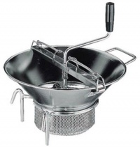 Paderno World Cuisine 8 quart stainless steel food mill with 1/8 inch sieve Paderno World Cuisine 8 quart stainless steel food mill with 1/8 inch sieve