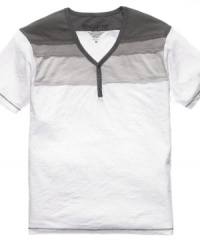 Make some progress on your casual look with this henley from Ring of Fire. Make some progress on your casual look with this henley from Ring of Fire.