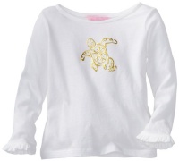Lilly Pulitzer Girls 2-6x Mini Cassie Solid T-Shirt, Resort White Beach Buddies Novelty, X-Small Lilly Pulitzer Girls 2-6x Mini Cassie Solid T-Shirt, Resort White Beach Buddies Novelty, X-Small