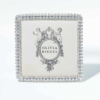 Glamorous pave banded frame with dozens of hand-set diamond Swarovski crystals. Glamorous pave banded frame with dozens of hand-set diamond Swarovski crystals.
