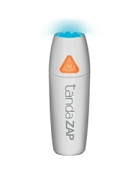 Tända Zap is a pocket-sized beauty tool that clears individual acne blemishes fast. Tända Zap is clinically proven to clear or fade blemishes within 24 hours. - Starts clearing blemishes immediately- Eliminates acne-causing bacteria- Helps prevent future blemishesTända Zap is the triple threat for pimples: it uses powerful blue light to destroy acne-causing bacteria. Gentle vibration and warming help open pores so bacteria have nowhere to hide.Tända Zap contains 1000 uses, 10x more than any other zit zapper! Only 5 cents a treatment!1. Press orange power button2. Lightly place over blemish until vibration stops (2 min), repeat 2 to 3 times daily.Safe for all skin types and tones. No irritation. No dryness Tända Zap is a pocket-sized beauty tool that clears individual acne blemishes fast. Tända Zap is clinically proven to clear or fade blemishes within 24 hours. - Starts clearing blemishes immediately- Eliminates acne-causing bacteria- Helps prevent future blemishesTända Zap is the triple threat for pimples: it uses powerful blue light to destroy acne-causing bacteria. Gentle vibration and warming help open pores so bacteria have nowhere to hide.Tända Zap contains 1000 uses, 10x more than any other zit zapper! Only 5 cents a treatment!1. Press orange power button2. Lightly place over blemish until vibration stops (2 min), repeat 2 to 3 times daily.Safe for all skin types and tones. No irritation. No dryness