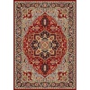 Safavieh Lyndhurst Collection LNH330B Red and Black Round Area Rug, 5-Feet 3-Inch Round
