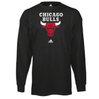 NBA adidas Chicago Bulls Primary Logo Long Sleeve T-Shirt - Black NBA adidas Chicago Bulls Primary Logo Long Sleeve T-Shirt - Black