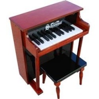 25 Key Traditional Spinet Mahogany & Black 25 Key Traditional Spinet Mahogany & Black