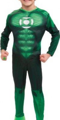 Green Lantern Child's Deluxe Hal Jordan Costume with Muscle Chest Green Lantern Child's Deluxe Hal Jordan Costume with Muscle Chest