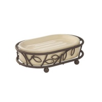 InterDesign Twigz Soap Dish, Bronze/Vanilla InterDesign Twigz Soap Dish, Bronze/Vanilla