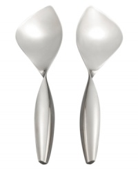 Serve greens with a twist. Designer Sean O'Hara's Kyoto salad servers combine simply striking Japanese style with smart functionality for easy tossing and scooping. The signature alloy from Nambe serveware promises lasting silver shine. Serve greens with a twist. Designer Sean O'Hara's Kyoto salad servers combine simply striking Japanese style with smart functionality for easy tossing and scooping. The signature alloy from Nambe serveware promises lasting silver shine.
