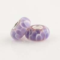 Purple Lotus Murano Style Glass Bead Solid 925 Sterling Silver Core for Pandora, Biagi, Chamilia, Troll and More Bracelets Purple Lotus Murano Style Glass Bead Solid 925 Sterling Silver Core for Pandora, Biagi, Chamilia, Troll and More Bracelets