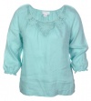 Charter Club Women's Magnolia Grove Linen Blouse
