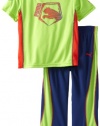 Puma - Kids Boys 2-7 Little Shield Performance Pant Set, Jasmine Green, 5