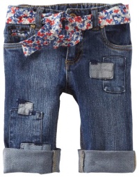 Hartstrings Baby-Girls Infant Cotton Spandex Patch Jean, Denim, 12M Hartstrings Baby-Girls Infant Cotton Spandex Patch Jean, Denim, 12M