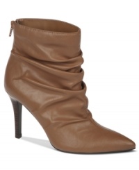 Ruche detailing along the short shaft of the Chester high heel booties by Carlos by Carlos Santana make this cute pair one of the sexiest you'll ever own. Ruche detailing along the short shaft of the Chester high heel booties by Carlos by Carlos Santana make this cute pair one of the sexiest you'll ever own.