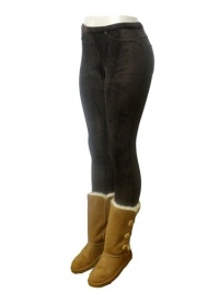 Hue Women's Corduroy Legging, Brown, X-Small Hue Women's Corduroy Legging, Brown, X-Small
