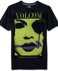 Made from 100% organic cotton, this Volcom graphic tee not only looks good but is good for the environment. Made from 100% organic cotton, this Volcom graphic tee not only looks good but is good for the environment.