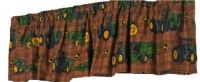 John Deere Bedding Traditional Tractor and Plaid Valance, 84 by 15-Inch John Deere Bedding Traditional Tractor and Plaid Valance, 84 by 15-Inch