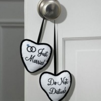 Just Married/Do Not Disturb Door Hanger Just Married/Do Not Disturb Door Hanger