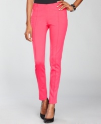INC's petite pants balance structured skinny style with a vibrant hue for a look you can wear almost anywhere. INC's petite pants balance structured skinny style with a vibrant hue for a look you can wear almost anywhere.