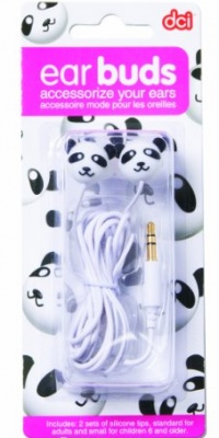 DCI 30314 Panda Earbuds - Retail Packaging - Black/White DCI 30314 Panda Earbuds - Retail Packaging - Black/White
