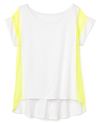 Contrast chiffon panels update Aqua's flowing summer tunic. Contrast chiffon panels update Aqua's flowing summer tunic.