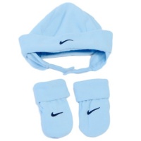 Nike Baby Set, Little, Baby Boys Hat and Mittens, Blue/Grey, Size: 18month to 4T Nike Baby Set, Little, Baby Boys Hat and Mittens, Blue/Grey, Size: 18month to 4T