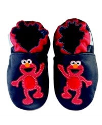 His favorite cuddly Muppet makes a fuzzy appearance on these Touch & Feel Elmo shoes from Robeez that will tickle his fancy. His favorite cuddly Muppet makes a fuzzy appearance on these Touch & Feel Elmo shoes from Robeez that will tickle his fancy.