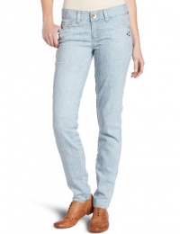 XOXO Juniors Cropped Animal Print Denim Bottom, Blue, 5/6 XOXO Juniors Cropped Animal Print Denim Bottom, Blue, 5/6