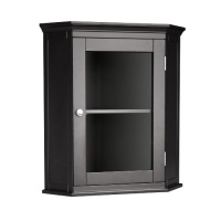 Elegant Home Fashions 7657 Madison Avenue Corner Wall Cabinet Dark Espresso Elegant Home Fashions 7657 Madison Avenue Corner Wall Cabinet Dark Espresso