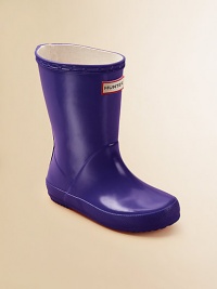 Bold and functional, this rainy day essential in durable natural rubber comes in an easier fit for toddlers.Rubber upper Rubber sole Nylon lining Padded insole Imported Bold and functional, this rainy day essential in durable natural rubber comes in an easier fit for toddlers.Rubber upper Rubber sole Nylon lining Padded insole Imported