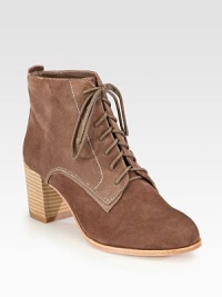 Have-forever elevated design rendered in lush suede with contrast stitching. Stacked heel, 2½ (65mm)Suede upperLeather lining and solePadded insoleImported Have-forever elevated design rendered in lush suede with contrast stitching. Stacked heel, 2½ (65mm)Suede upperLeather lining and solePadded insoleImported