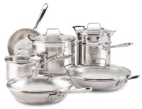 Emeril by All-Clad E884SC74 Chef's Stainless Steel 12-Piece Cookware Set, Silver Emeril by All-Clad E884SC74 Chef's Stainless Steel 12-Piece Cookware Set, Silver
