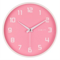 DecoMates Non-Ticking Silent Wall Clock - Fruity Watermelon (Pink)