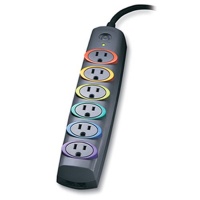 Kensington 62144C SmartSockets Premium 6-Outlet Color-Coded Power Strip and Surge Protector Kensington 62144C SmartSockets Premium 6-Outlet Color-Coded Power Strip and Surge Protector
