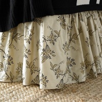Lauren by Ralph Lauren Plage D'Or Floral QUEEN Bedskirt Dust Ruffle Lauren by Ralph Lauren Plage D'Or Floral QUEEN Bedskirt Dust Ruffle