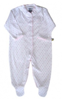 Noa Lily Footie, Pink Dot, Newborn Noa Lily Footie, Pink Dot, Newborn